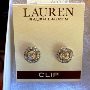 Ralph Lauren CZ stud earrings